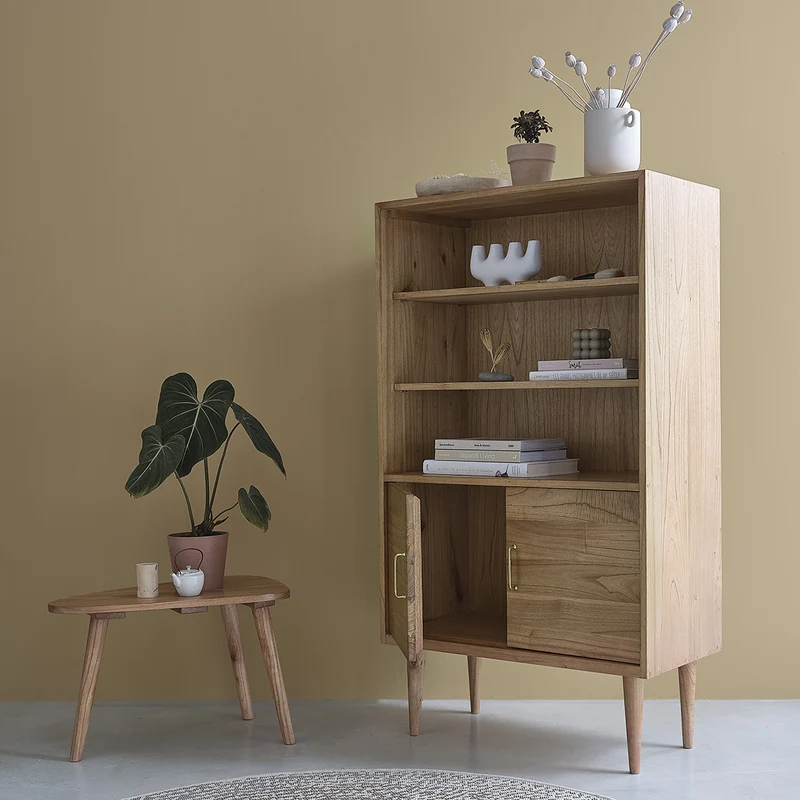 Bibliothèque en mindi massif 85 cm