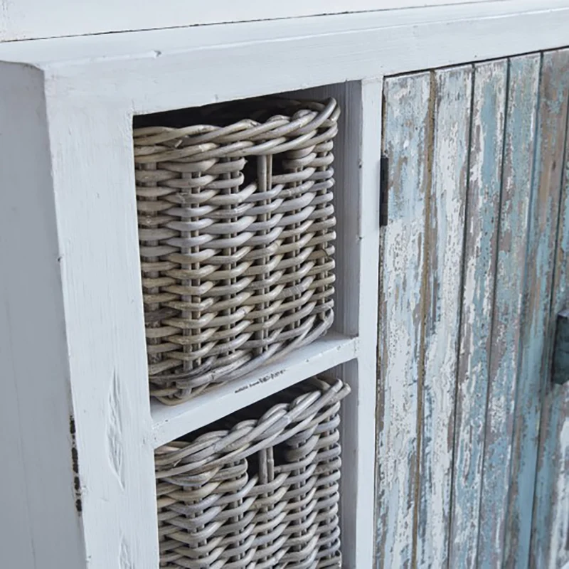 Bibliothèque en bois recyclé massif 125 cm