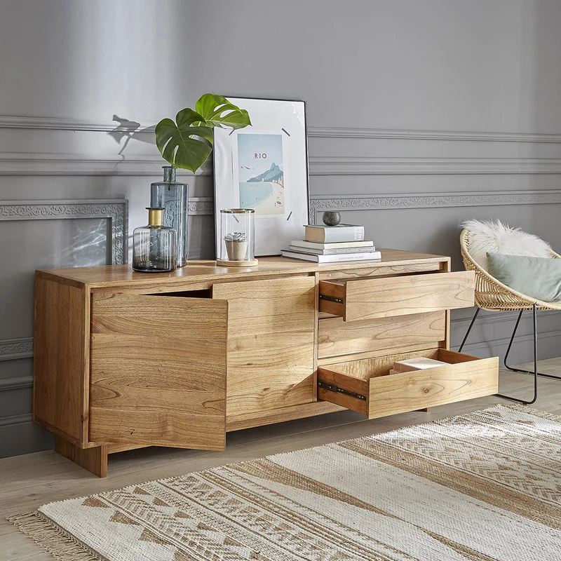 Commode en mindi massif 180 cm