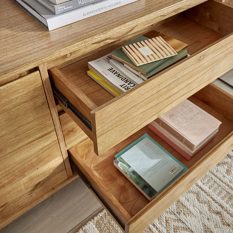 Commode en mindi massif 180 cm