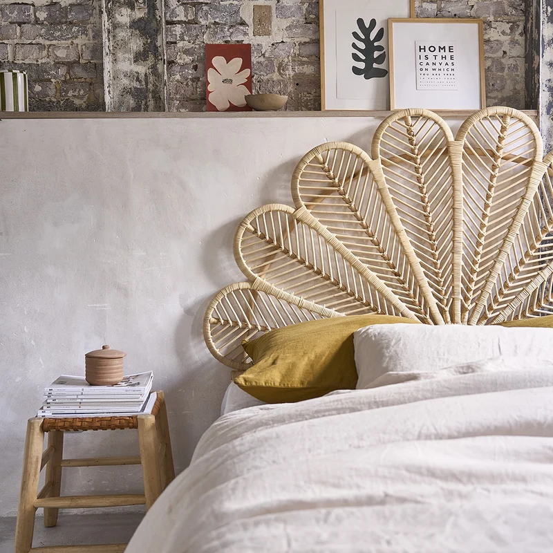 Tête de lit en rotin 140 cm