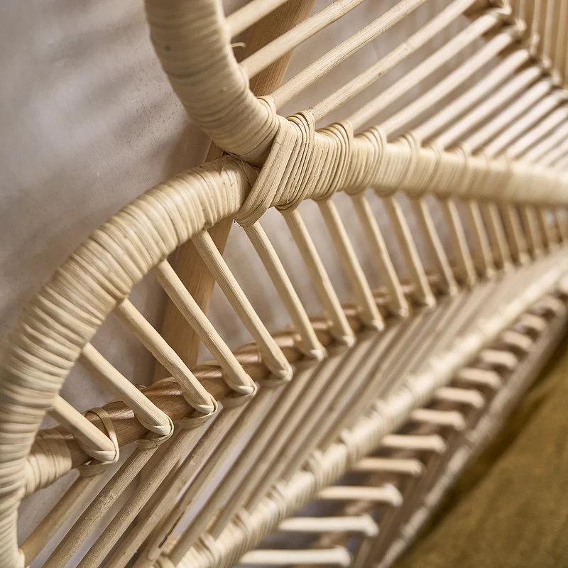 Tête de lit en rotin 140 cm