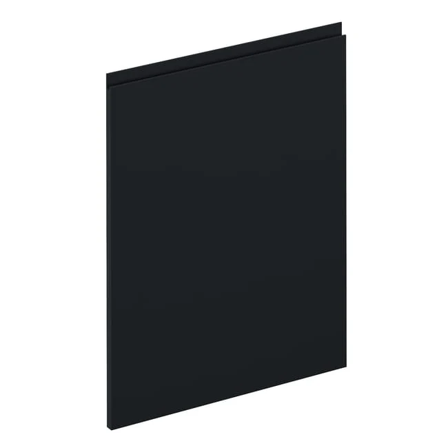 Façade de tiroir de cuisine Tokyo noir mat H.76.5 x l.59.7 cm