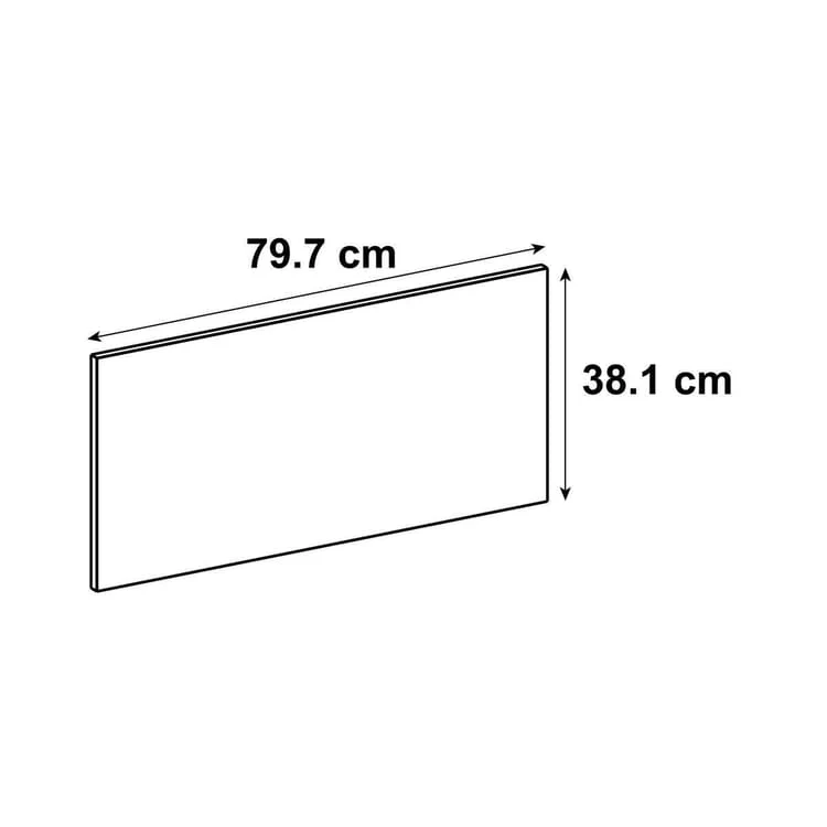 Façade de tiroir de cuisine Chicago crème mat H.38.1 x l.79.7 cm