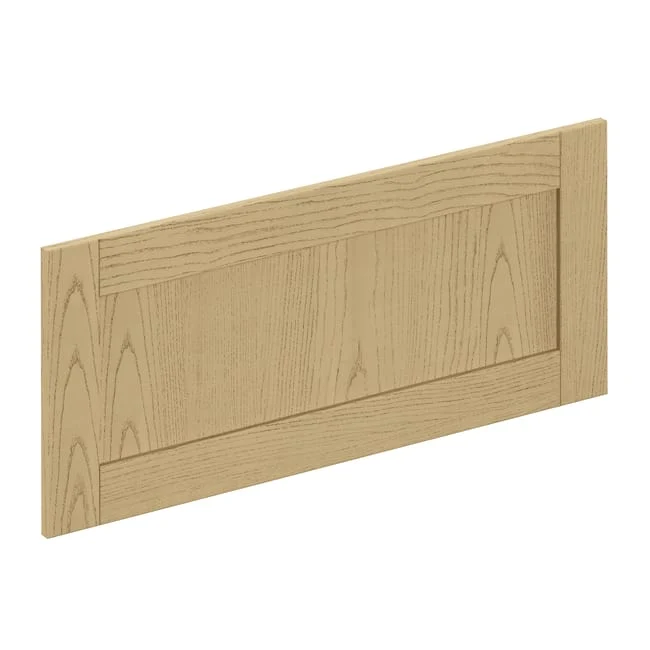 Façade de tiroir de cuisine Chicago chêne brut mat H.38.1 x l.79.7 cm