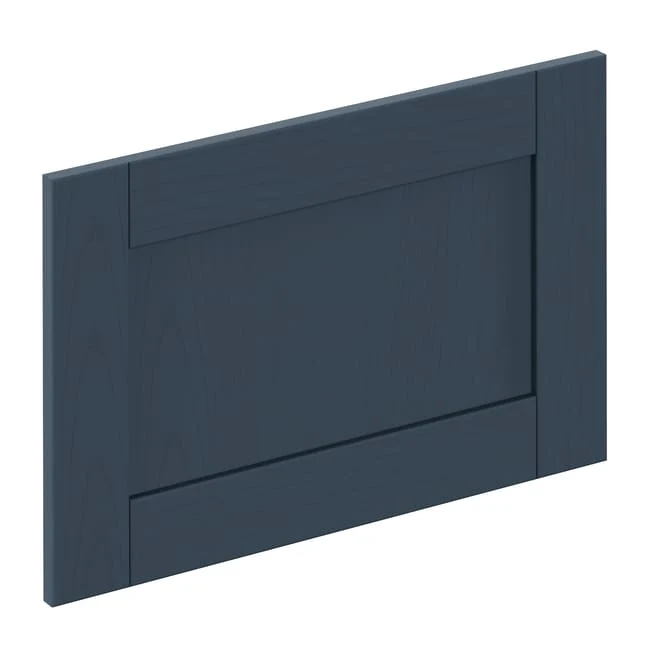 Façade de tiroir de cuisine Chicago bleu marine mat H.38.1 x l.59.7 cm