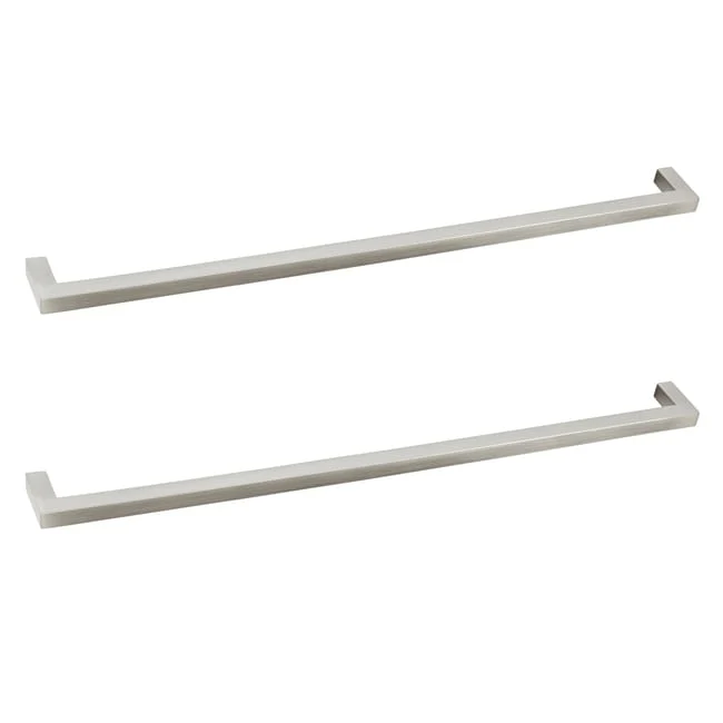 Lot de 2 poignées de meuble INSPIRE Citere argent l.328 x H.9 mm