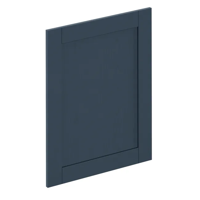 Façade de tiroir de cuisine Chicago bleu marine mat H.76.5 x l.59.7 cm