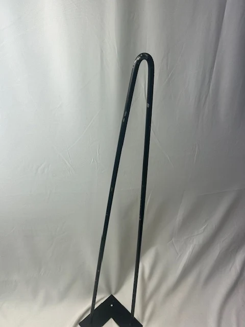 Pied de table design CIME, noir, hauteur 71 cm
