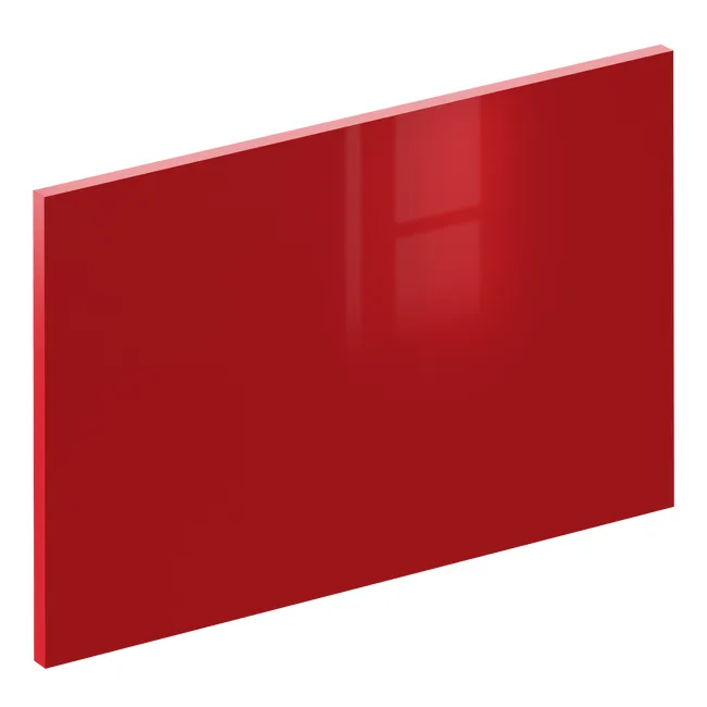 Unité Façade de tiroir de cuisine Sevilla rouge carmin brillant H.38.1 x l.59.7