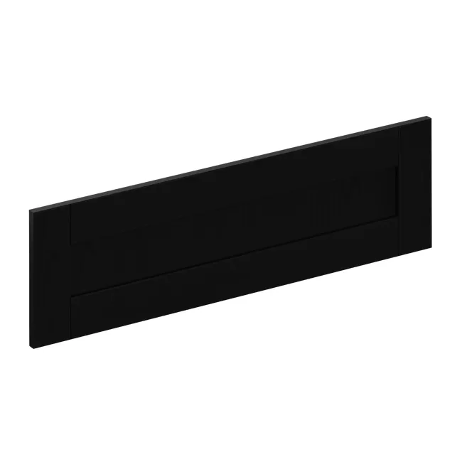 Façade de tiroir de cuisine Chicago noir mat H.25.3 x l.79.7 cm
