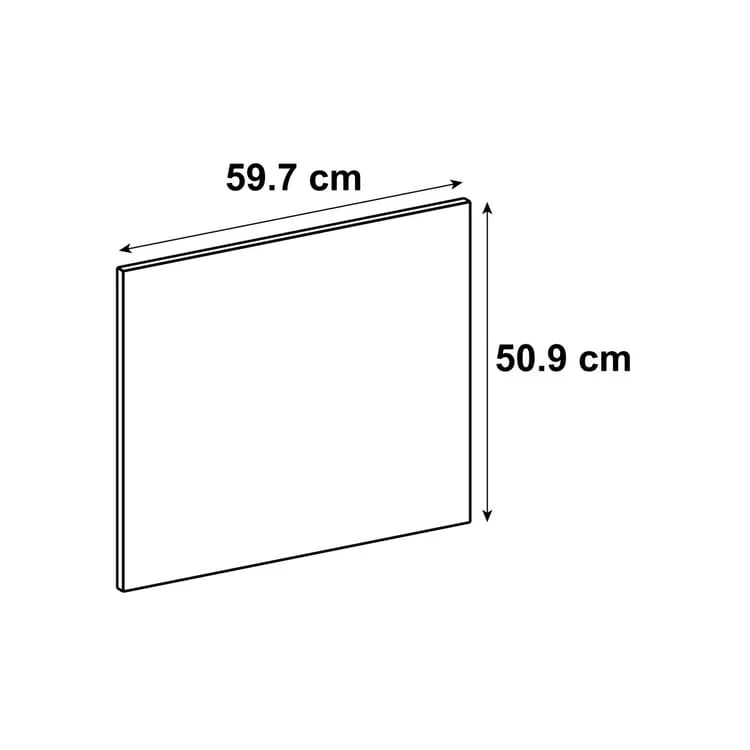 Façade de tiroir de cuisine Tokyo bleu marine mat H.50.9 x l.59.7 cm