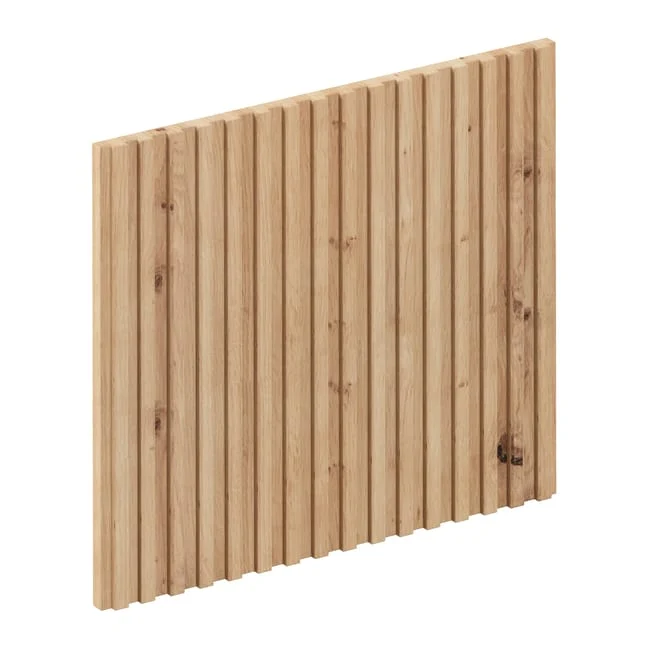 Façade de tiroir de cuisine Sapporo effet chêne mat H.38.1 x l.44.7 cm