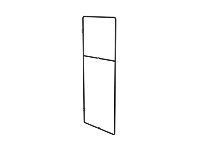 Equerre acier peint noir, H.47 x P.20 cm