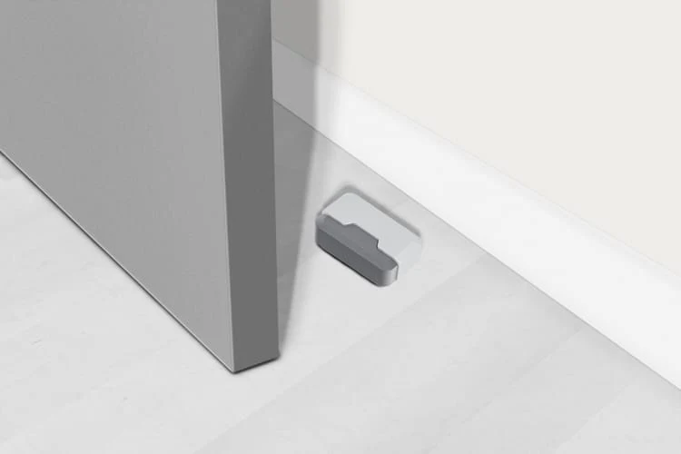 Butée de porte adhésive TECHNO gris REI