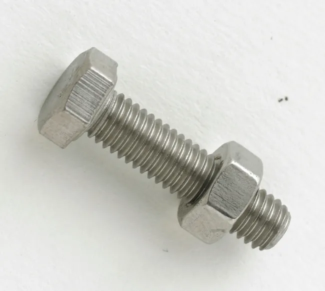 2 boulons inox tête 6 pans hexagonal interne STANDERS x L.80 mm