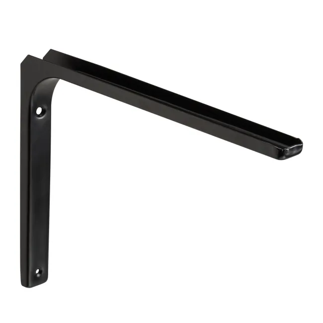 Equerre Modern acier peint noir, H.30 x P.40 cm