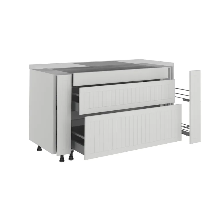 Côté de meuble de rangement Toscane blanc H.76.8 cm x L.60 cm x Ep.18 mm