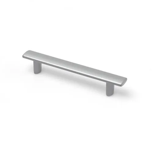 Poignée de meuble, zamak argent chromé, entraxe 96 mm