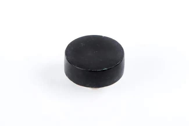 Bouton de meuble rond, résine noir, Diam.50 mm