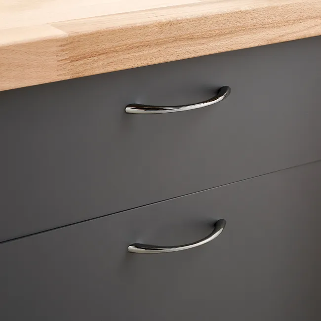 Poignée de meuble Chic, zamak chrome chromé, entraxe 96 mm
