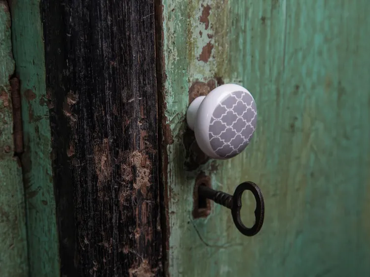 Bouton de meuble REI Déco gris porcelaine
