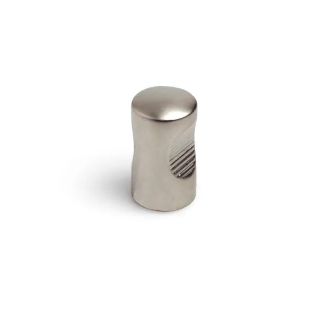Lot de 4 boutons zamak nickel mat 14 mm, REI