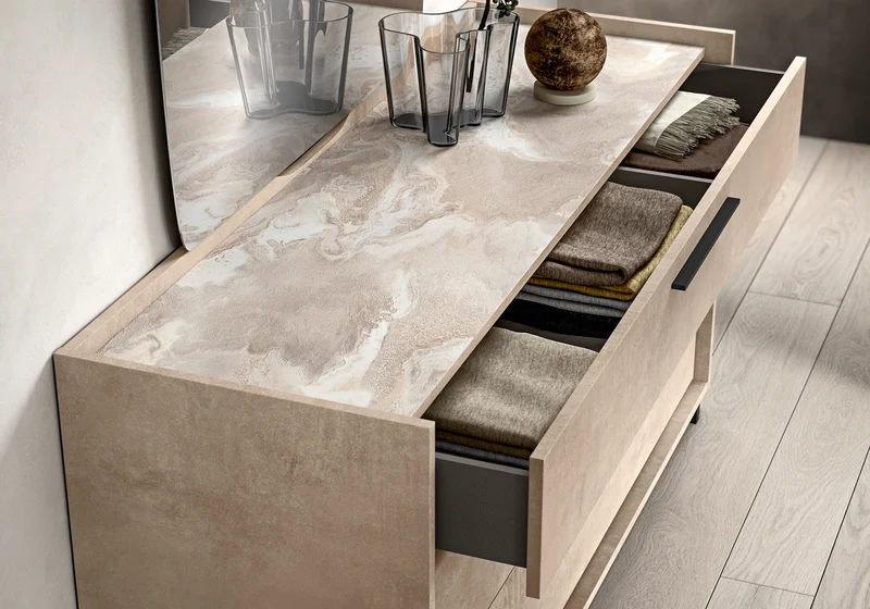Commode design italien effet pierre – Dune
