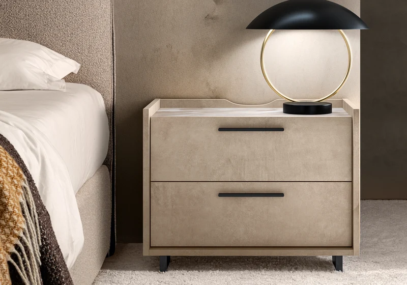 Table chevet design italien effet pierre – Dune