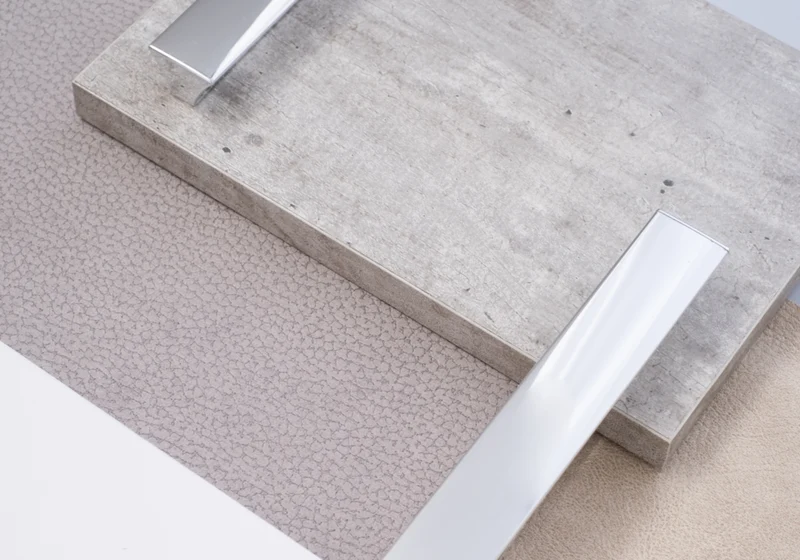 Chiffonnier 5 tiroirs blanc béton – Treviso