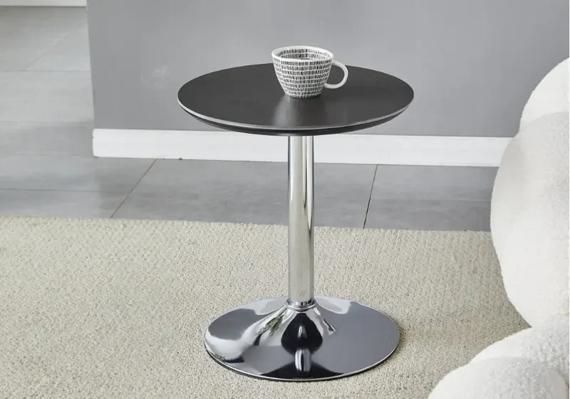 Petite table céramique marbre blanc - Boye