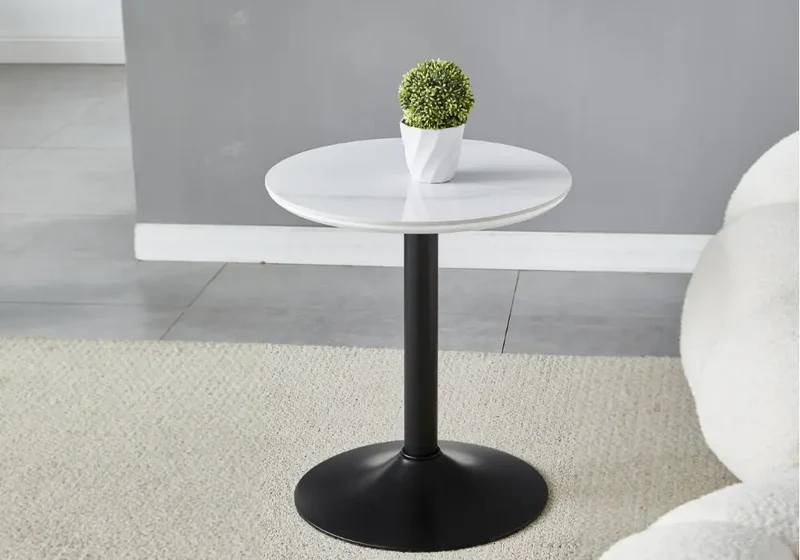 Petite table noire céramique noir - Boye