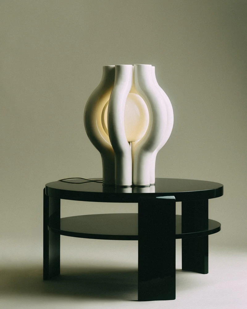 HALO Ceramic Table Lamp SCULPTURE