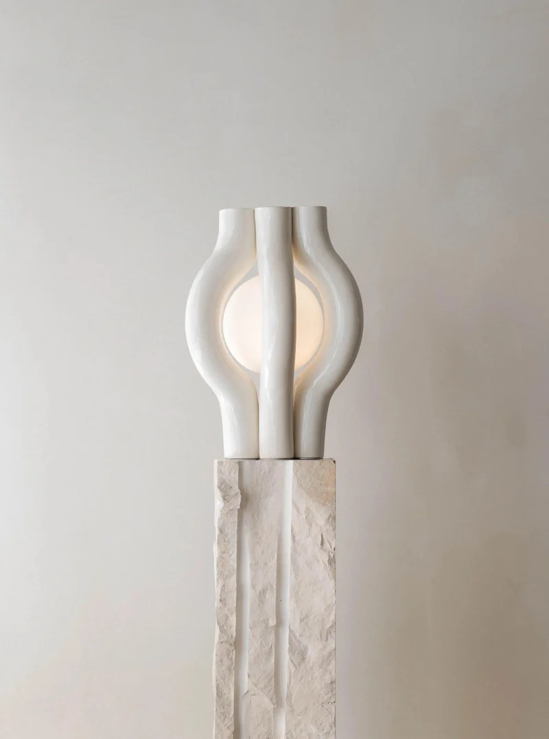 HALO Ceramic Table Lamp SCULPTURE