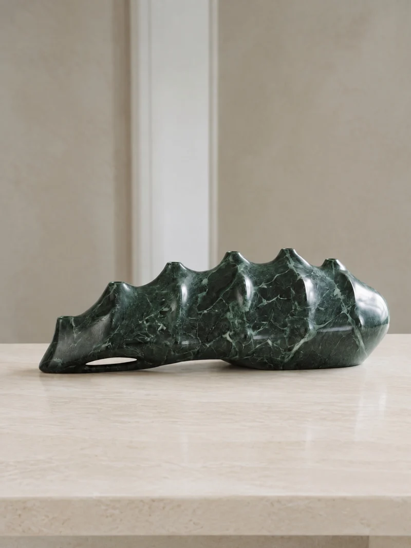 Sculptural Marble Candle Holders - Ignis Spina