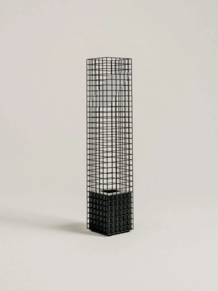 Ami Table Lamp in Steel Mesh and Glass