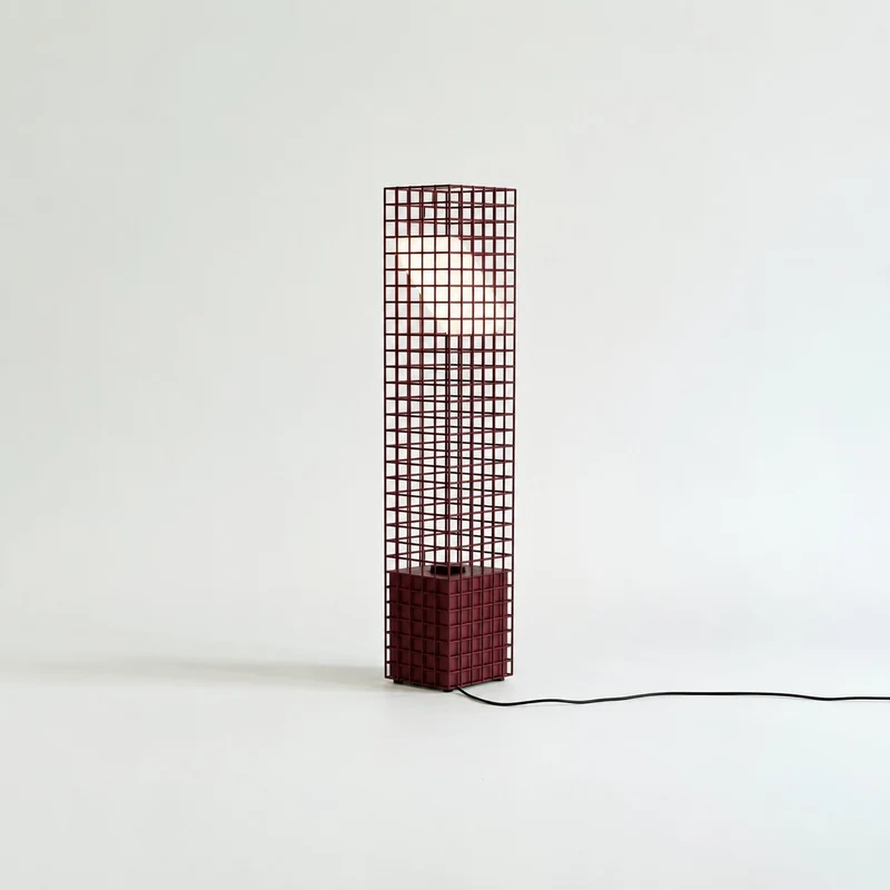 Ami Table Lamp in Steel Mesh and Glass