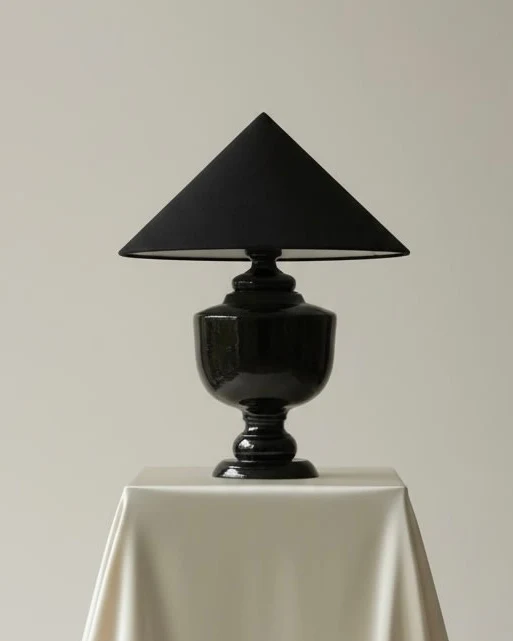 Vintage ENCRE NOIRE Ceramic Table Lamp