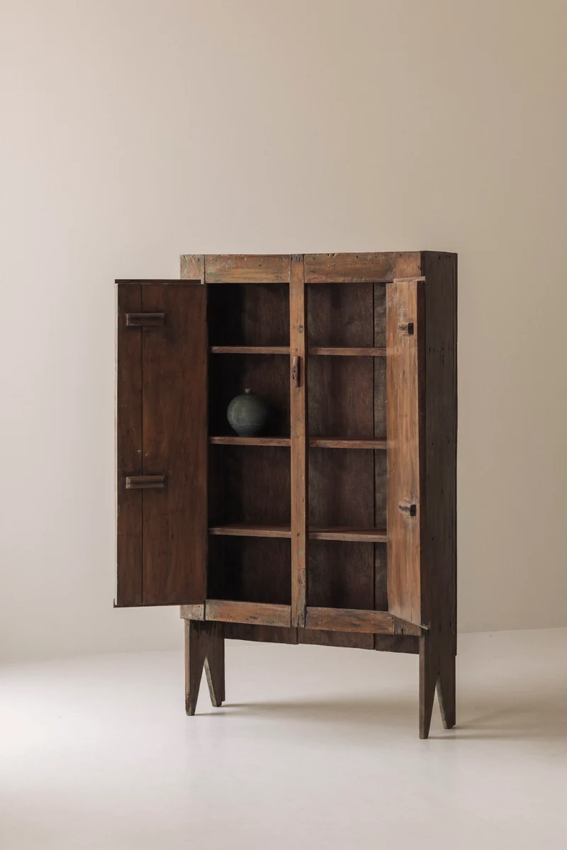 Spanish Primitive Highboard with Exceptional Patina, Late 19th Century