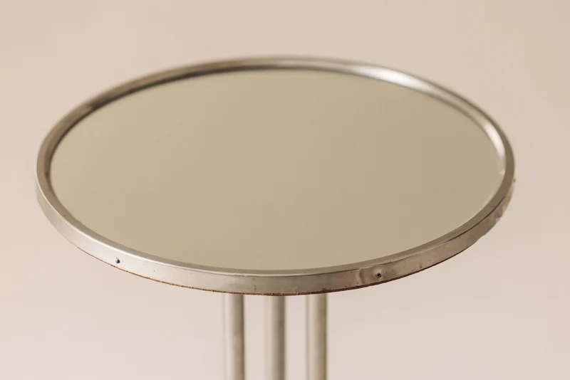 French Art Deco Mirrored Side Table, 1930s