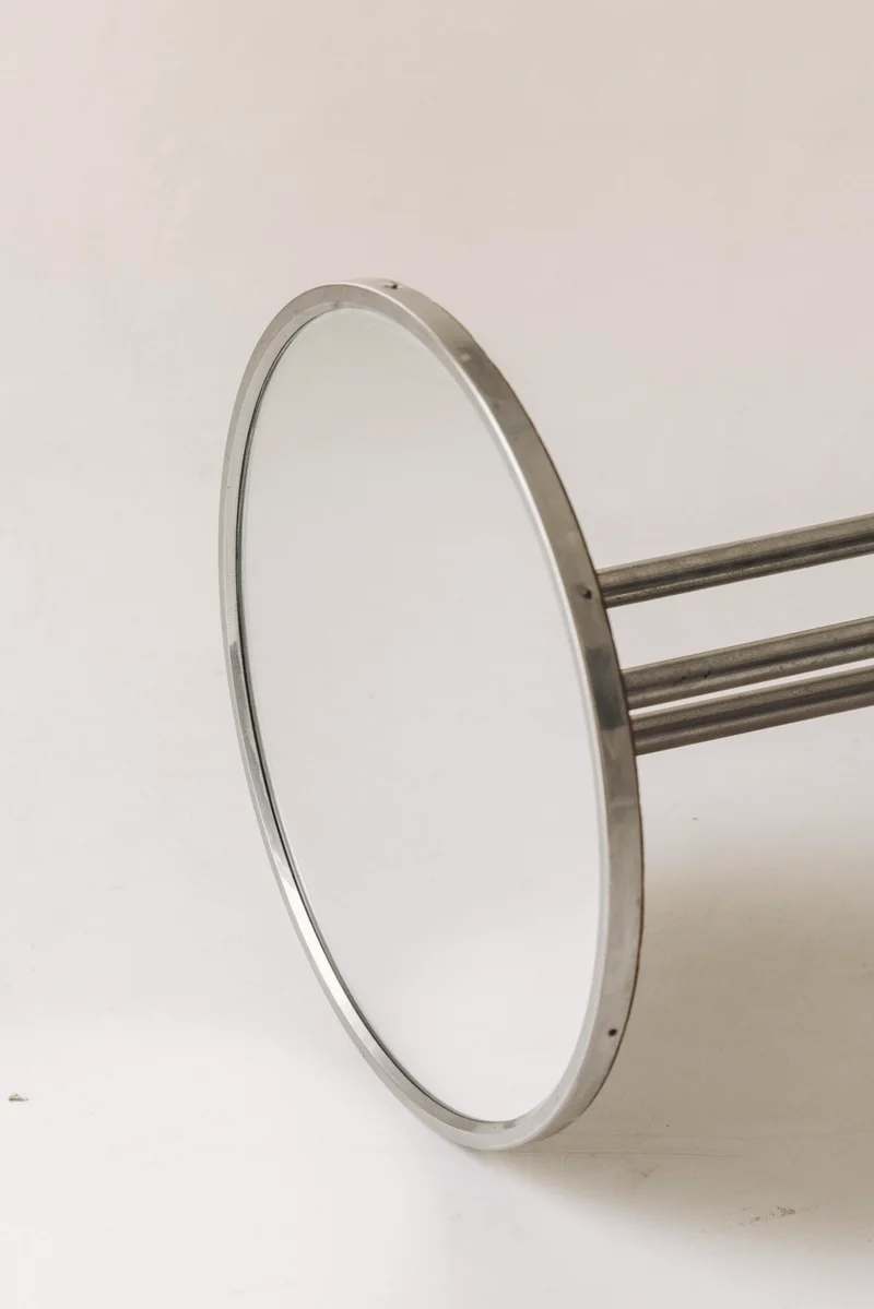 French Art Deco Mirrored Side Table, 1930s