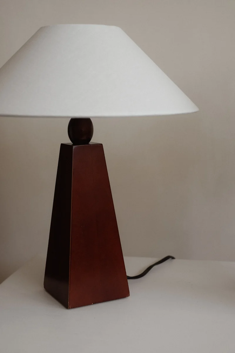 Vintage Timeless Wooden Table Lamp
