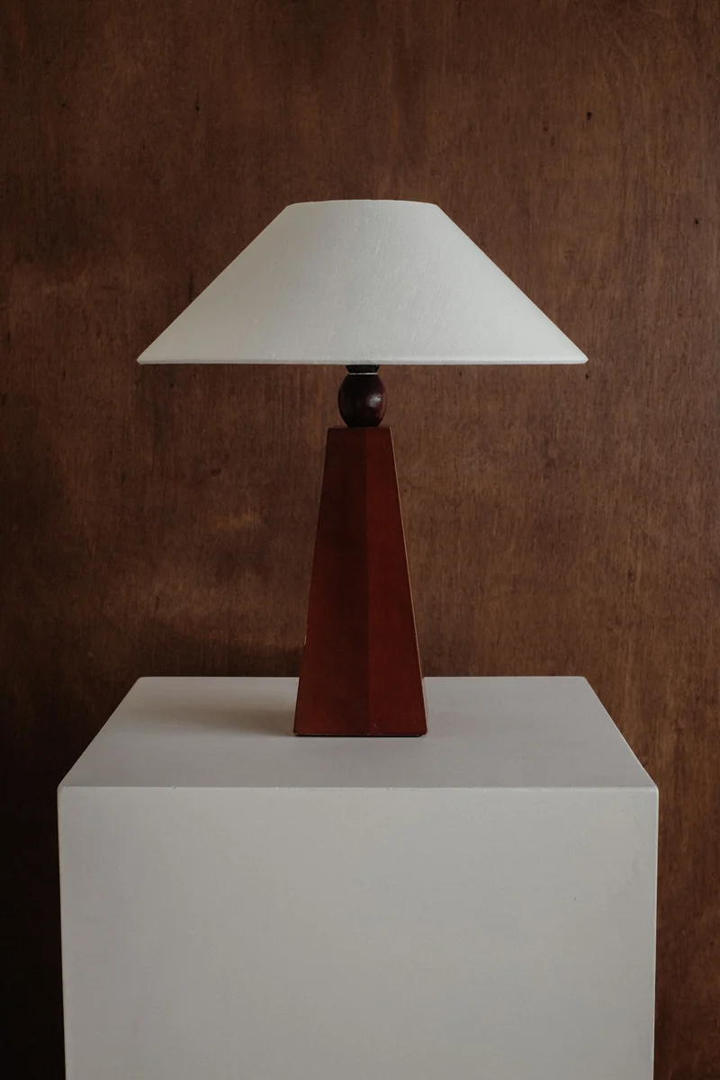 Vintage Timeless Wooden Table Lamp