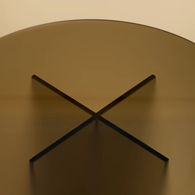 Round Glass Side Table - AMAMI Series