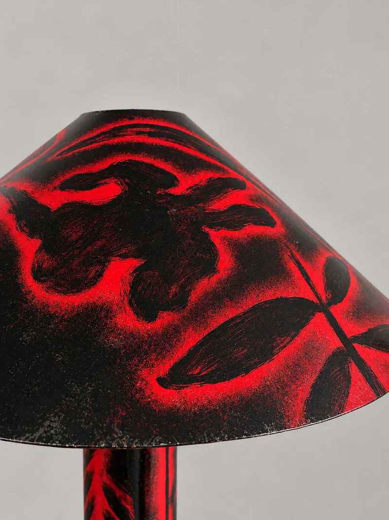 Vintage Fernando Bermejo (1949–2023) — Unique Hand-Painted Studio Table Lamp, Ex-Artist’s Atelier, Spain