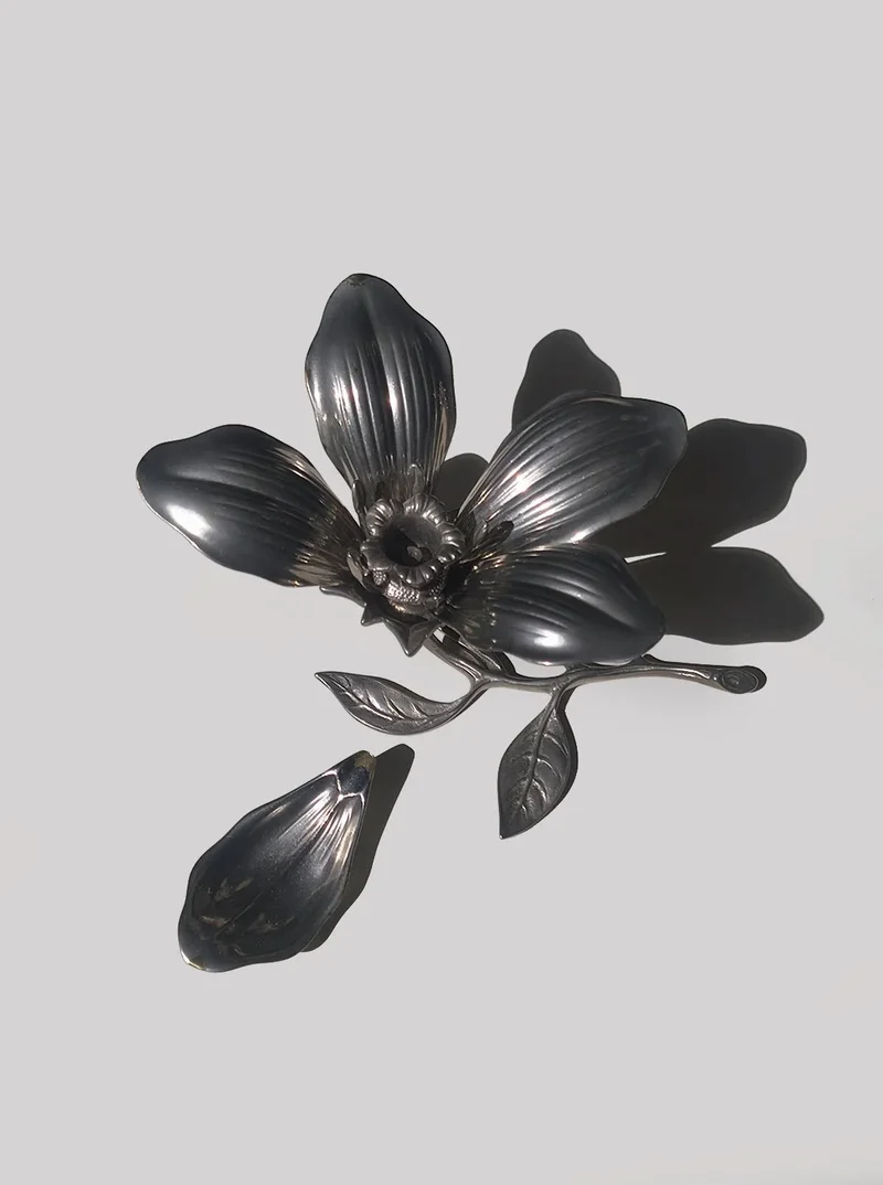 Floral Candle Holder & Ashtrays