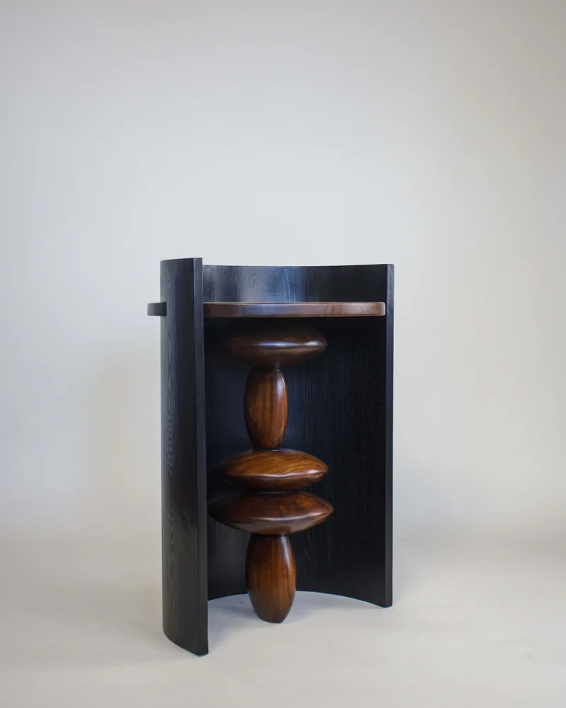 Contemporary Teak in Wood - Side Table