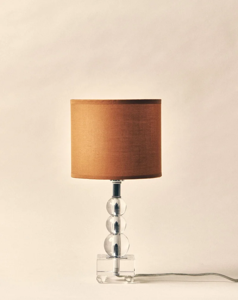 Vintage 'Turino' Glass Table Lamp