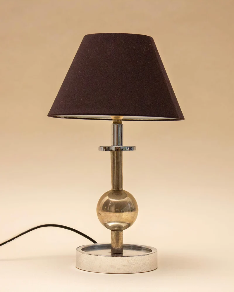 Vintage ALTEA Chrome TABLE LAMP, 1970s
