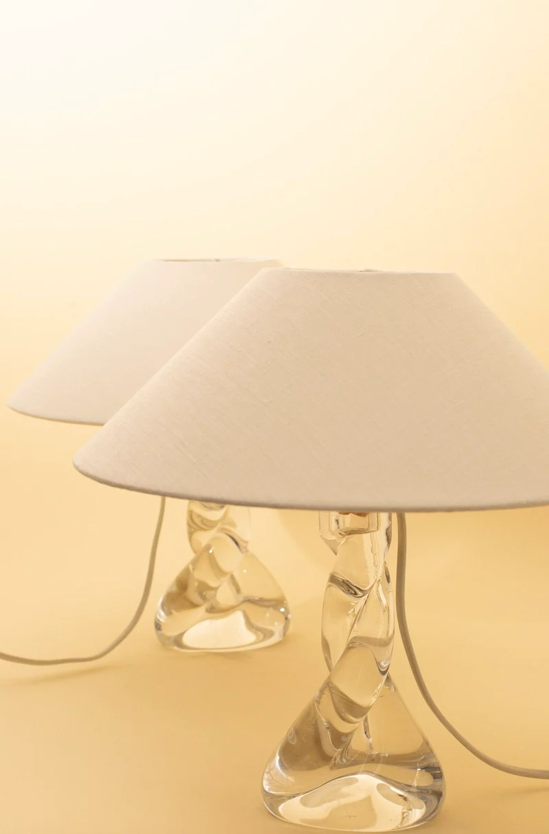 Vintage CARRA Crystal Table Lamps